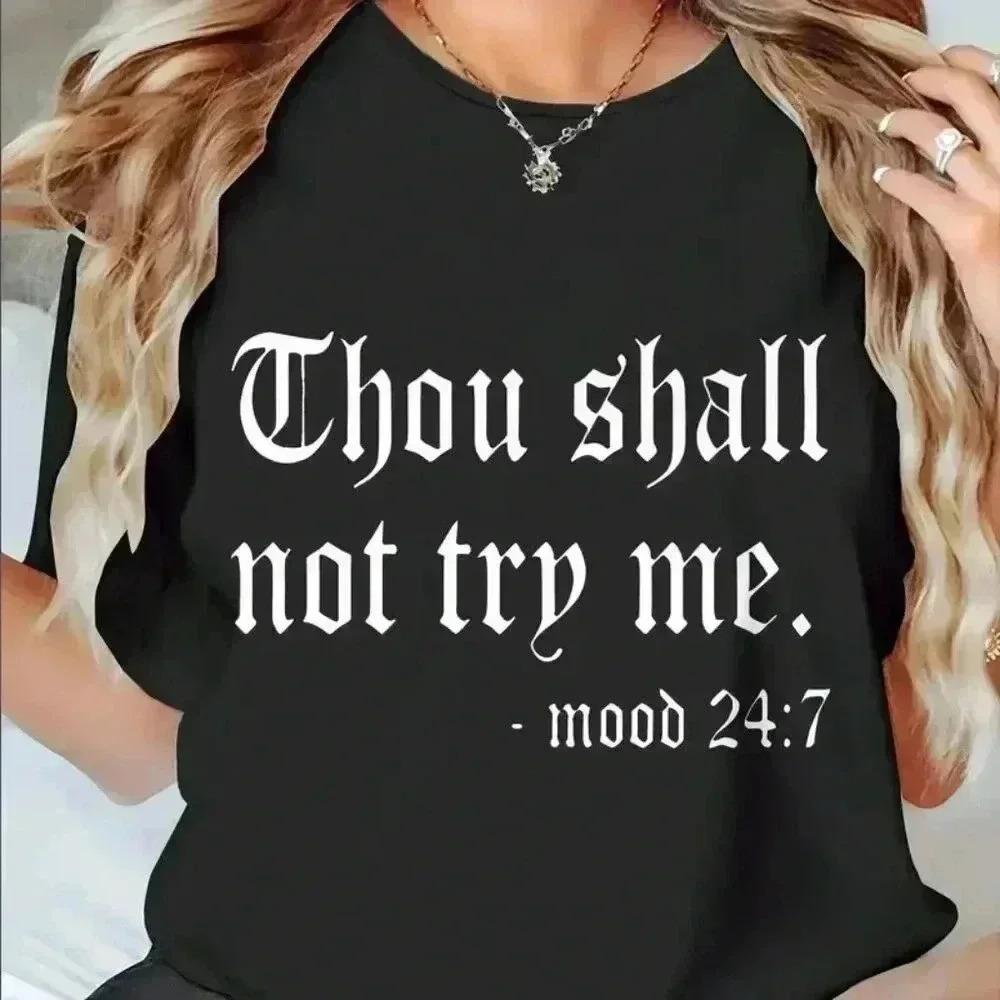 Short Sleeve Crew Neck Polyester Knit T-Shirt